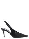 René Caovilla Slingback High-heeled Sandals In Black