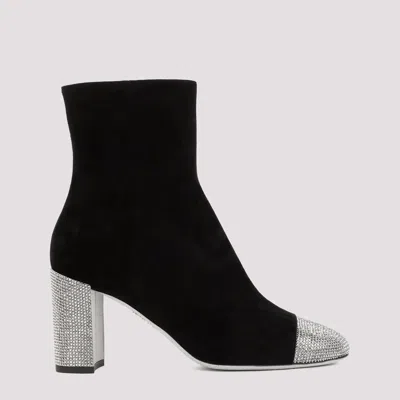 René Caovilla Rene' Caovilla Woman Ankle Boots Black Size 8 Leather
