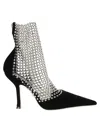 René Caovilla Slingback Mid-high Heel In Black