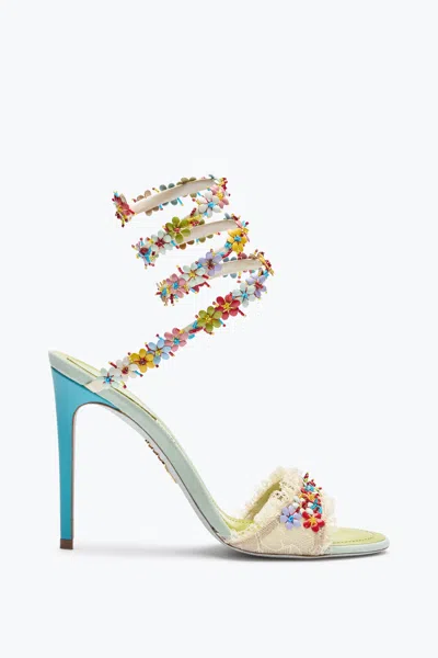 René Caovilla Bloom Sandal 105 In Multi