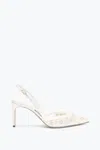 René Caovilla Bloom White Slingback 80