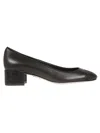René Caovilla Embellished Closed Toe Block Heel Pumps