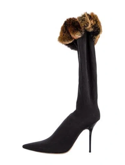 Pre-owned René Caovilla Boots In Black