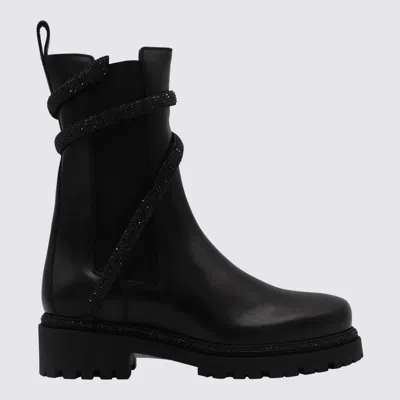 René Caovilla Boots Blacks And Greys