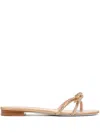 René Caovilla Bow-detail Sandals In Gold