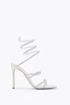 René Caovilla Braid Cleo Ivory Satin/crystal Strass Sandal