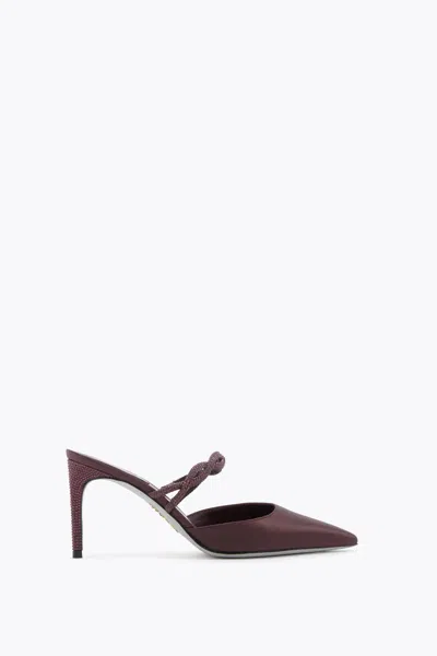 René Caovilla Braid Fondant Mule 80