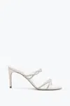 René Caovilla Braid Ivory Slider Sandal 80