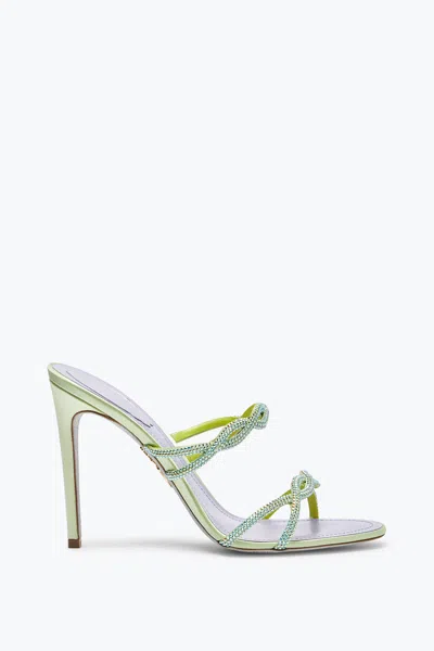 René Caovilla Braid Lime Slider Sandal 105