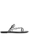 René Caovilla Rene Caovilla Black Flat Braid Sandal 10