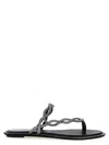 René Caovilla Rene Caovilla Black Flat Braid Sandal 10 In Red