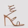 René Caovilla Suede Cleo Sandals 105 In Brown
