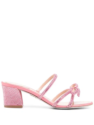 René Caovilla Candy Sandals In ピンク