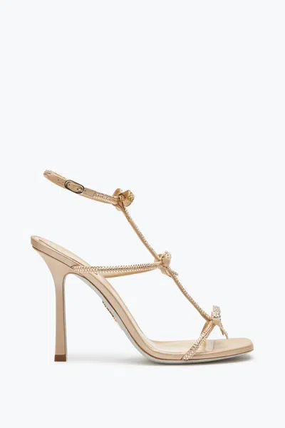 René Caovilla Caterina Crystal Beige Sandal 105