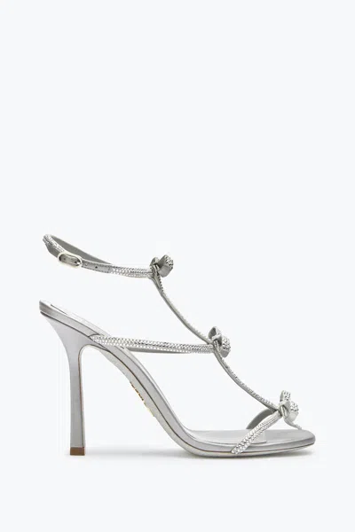 René Caovilla Caterina Crystal Gray Sandal 105