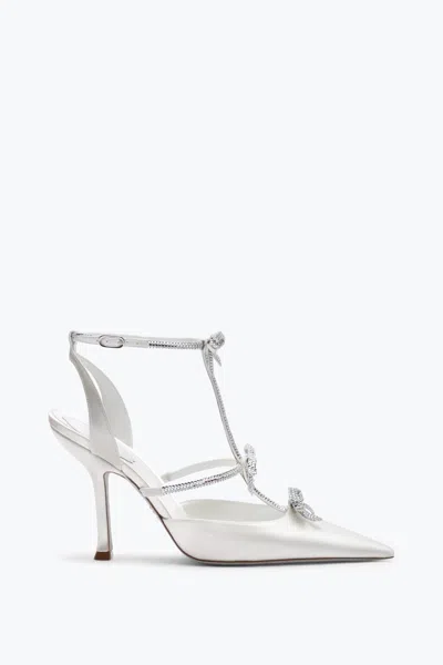 René Caovilla Caterina Ivory Slingback 105 In White