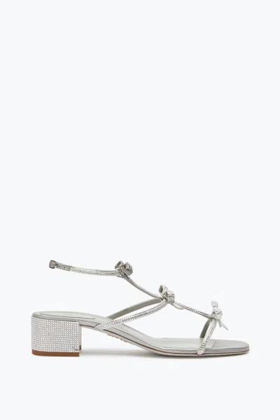 René Caovilla Caterina Silver Sandal 35