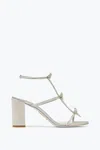 René Caovilla Caterina Silver Sandal With Crystals 80