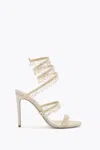 René Caovilla Chandelier Champagne Sandal 105 In Neutral