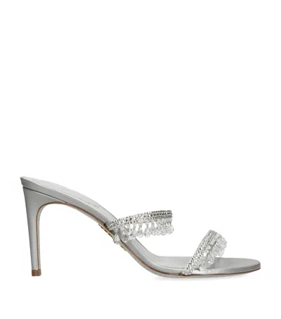René Caovilla Chandelier Heeled Mules 80