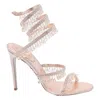 René Caovilla Chandelier Heeled Sandals In Pink