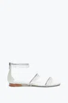 René Caovilla Chandelier Ivory Flat Sandal 10