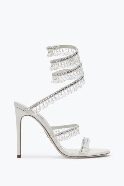 RENÉ CAOVILLA CHANDELIER IVORY SANDAL 105