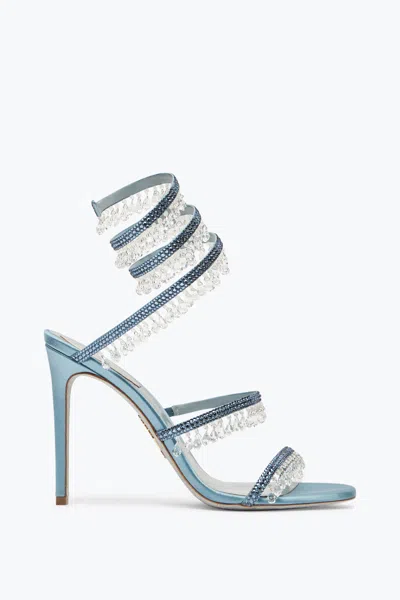 René Caovilla Chandelier Powder Blue Sandal 105