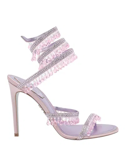René Caovilla Chandelier Pump Sandals In Purple