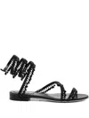 René Caovilla Chandelier Sandals In Black