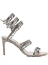 René Caovilla Chandelier Sandals In Gray