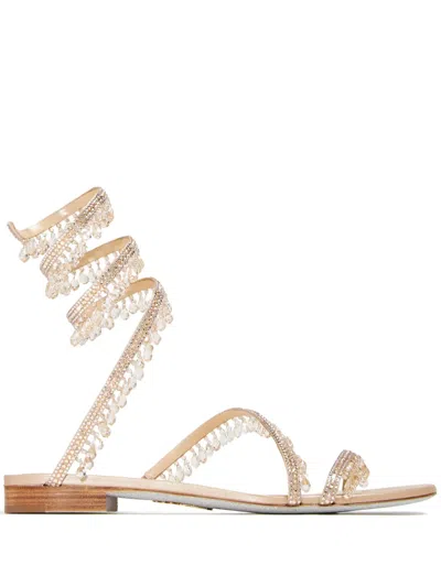 René Caovilla Chandelier Sandals In Neutrals