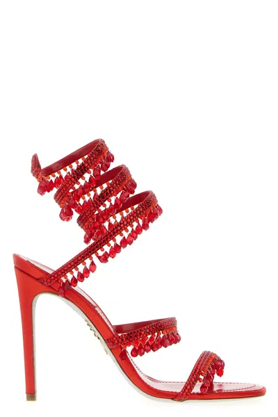 René Caovilla 'chandelier' Sandals In Red