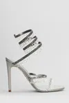 René Caovilla Chandelier  Sandals In Silver