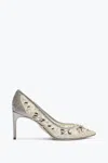 René Caovilla Cinderella Silver Pump 80