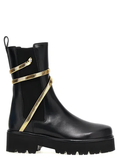 René Caovilla 'cleo' Ankle Boots In Black