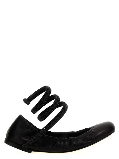 René Caovilla Cleo Ballet Flat In Black