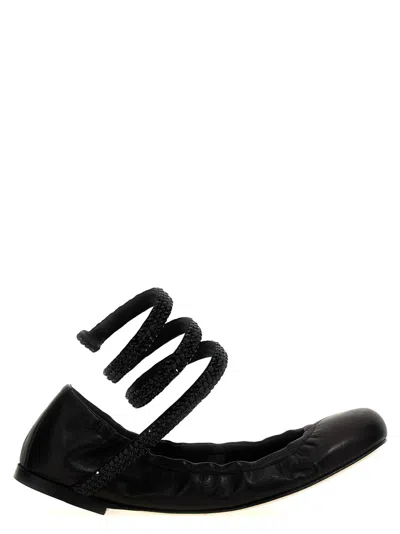 René Caovilla 'cleo' Ballet Flats In Black