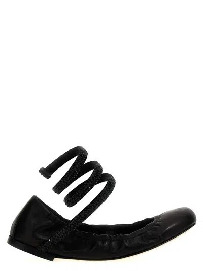 René Caovilla 'cleo' Ballet Flats In Black