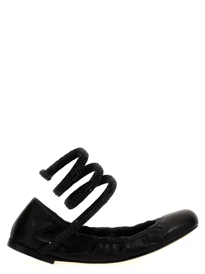 René Caovilla 'cleo' Ballet Flats In Black