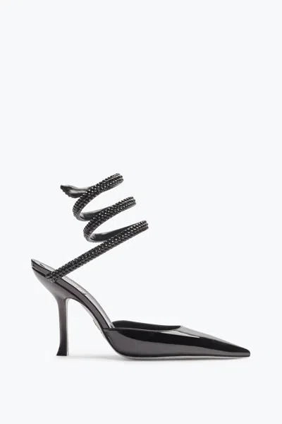 René Caovilla Cleo Black Pump With Crystals 105