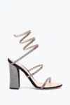 René Caovilla Cleo Black Sandal With Soul Heel 105