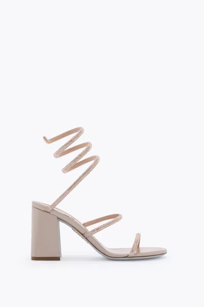 René Caovilla Cleo Blush Pink Sandal 80