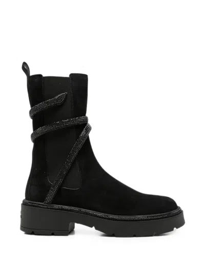 René Caovilla Cleo Chelsea Boots In Black