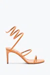 René Caovilla Cleo Cognac Ayers Leather Sandal 80