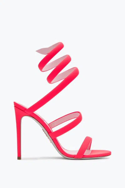 René Caovilla Cleo Coral Sandal 105 In Pink