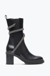 René Caovilla Cleo Crystal Black Bootie 60