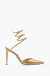 René Caovilla Cleo Crystal Champagne Open-back Pump 105