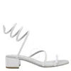 René Caovilla Heeled Sandals Rene Caovilla Woman Color Silver In White