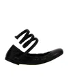 René Caovilla Rene Caovilla Cleo 10 Crystal Ballerinas In Black